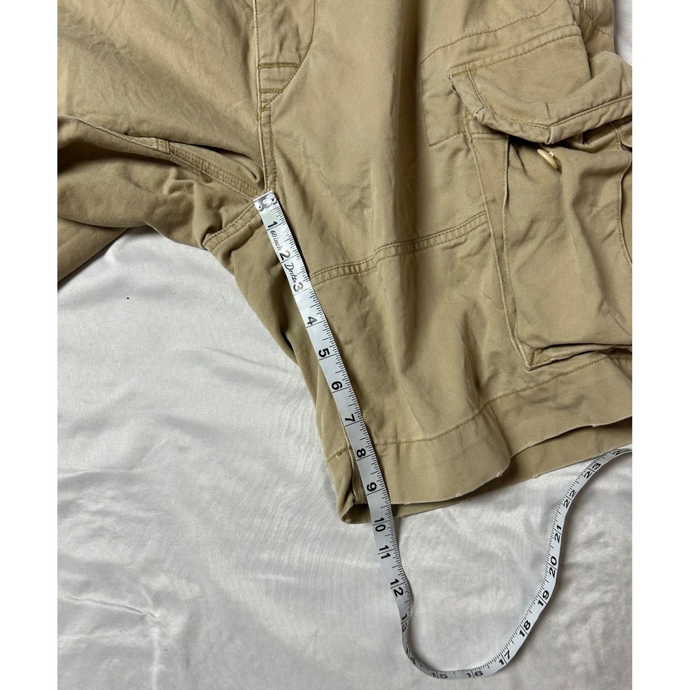 Polo Ralph Lauren Mens Gellar Fatigue Cargo Shorts Tan Khaki Cotton Chino 32 - Picture 11 of 15